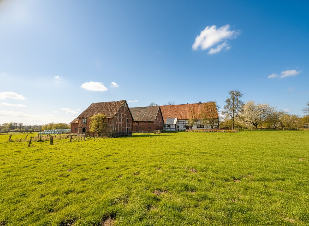 Charmante Hofanlage mit 17.000 m² Grundstück und umfangreichen Nebengebäuden